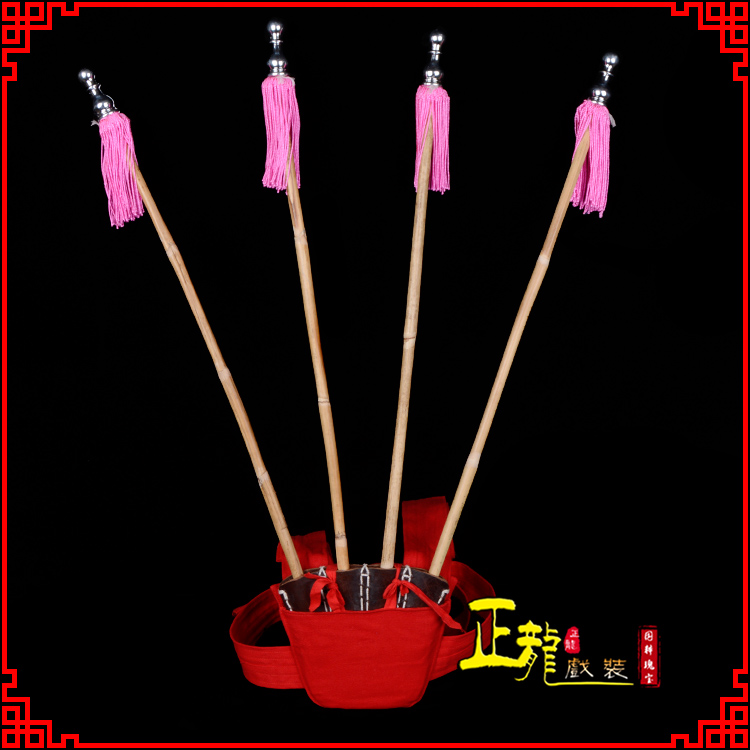 彭阳戏装戏曲用品靠旗男女大靠 靠板 正宗牛皮旗杆旗架