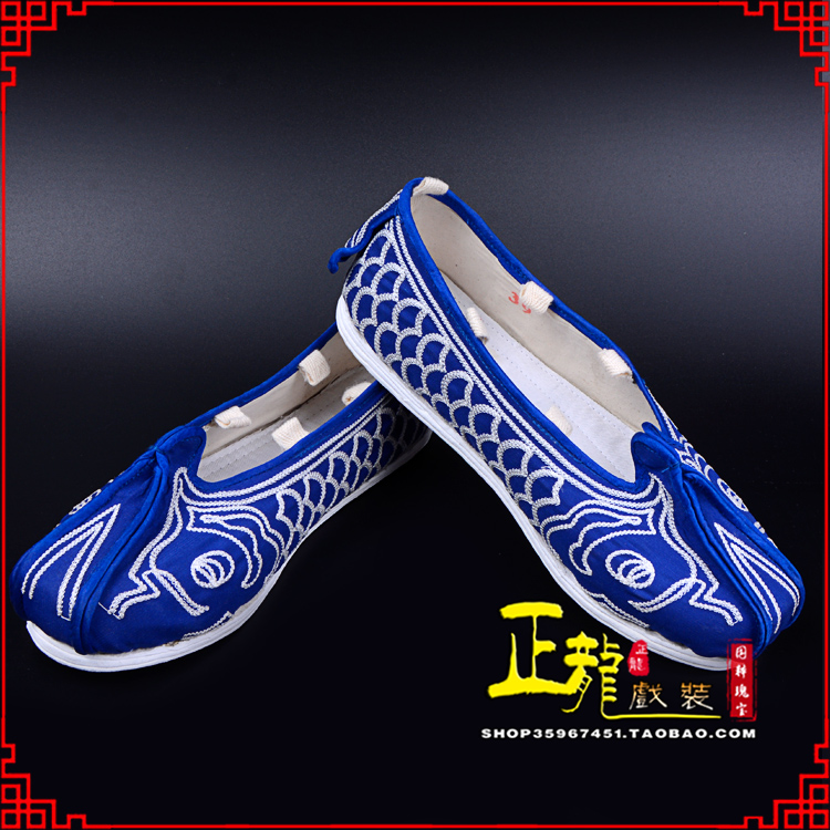 彭阳戏鞋舞台演出鞋水路英雄三义斋布底鱼鳞洒