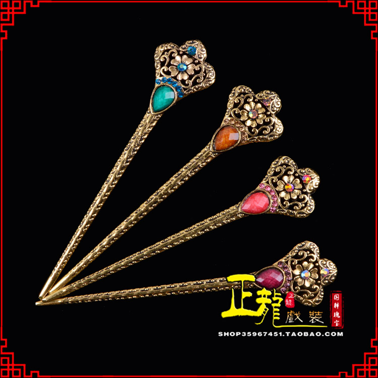 彭阳头饰老旦青衣员外夫人簪子 老旦发簪